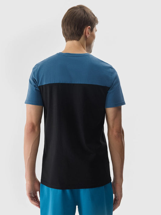 Tricou casual pentru bărbați 4F  M1326 4FWSS24TTSHM1326 Blue