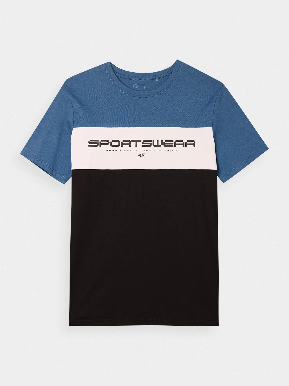 Мужская футболка casual 4F M1326 4FWSS24TTSHM1326 Blue