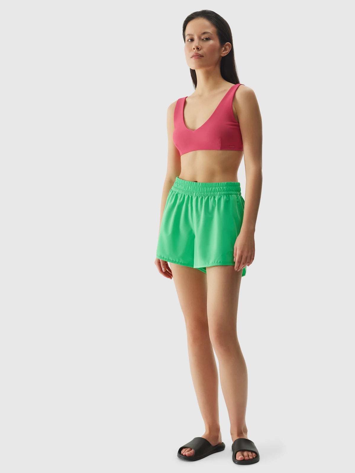 Женские пляжные шорты 4F F098 4FWSS24UBDSF098 Green