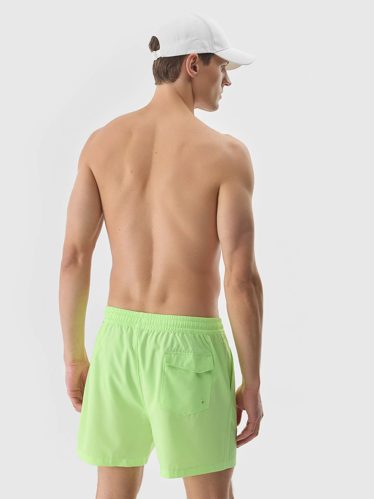 Pantaloni scurți de plajă pentru bărbați 4F M085 4FWSS24UBDSM085 Canary green