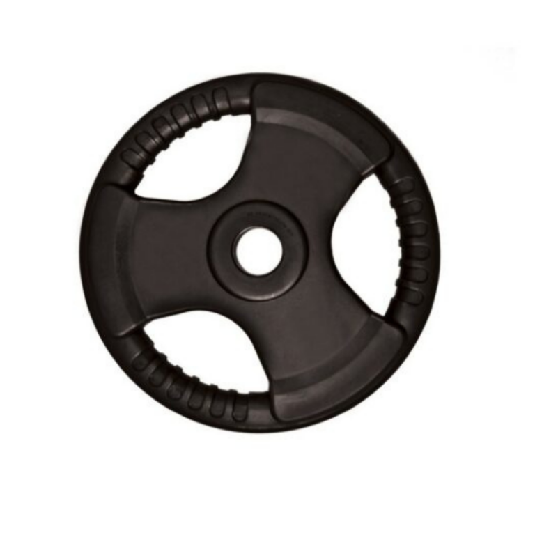 Disc Greutăți PX Black Rubber Coated 3-Grip Weight Plate 1.25KG WP085-51.5-1.25