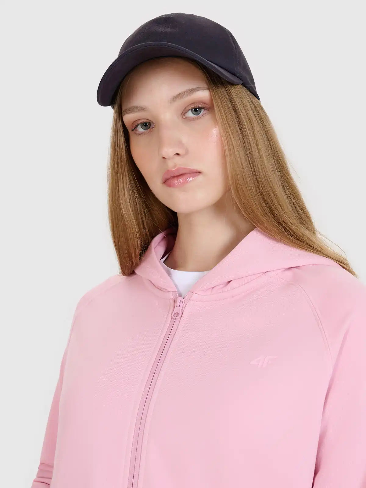 Женский батник на молнии 4F F1763 4FWMM00TSWSF1763 light pink