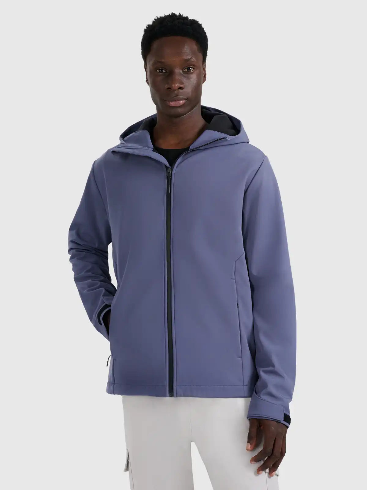 Jacheta rezistentă la vânt pentru bărbați 4FM362 4FWAW25TSOFM362 denim