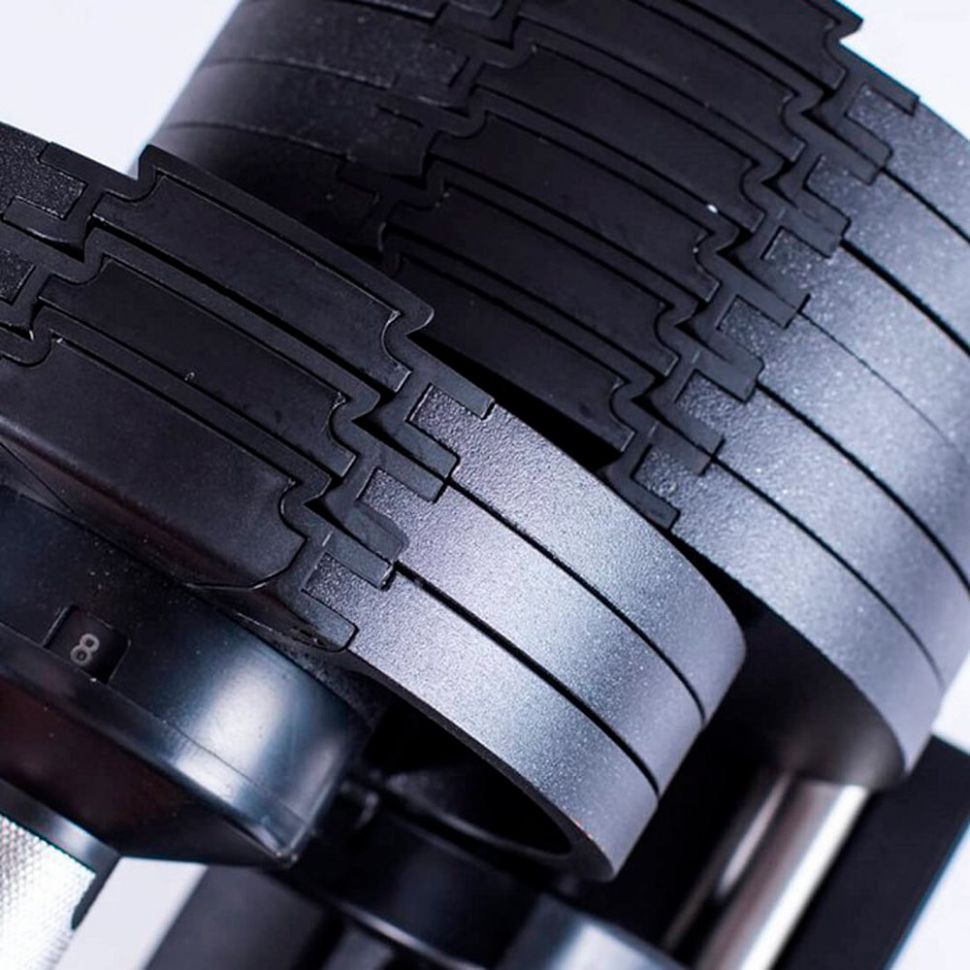 Гантель с регулировкой веса с подставкой (пара) Adjurable Dumbbells with rack 20kg