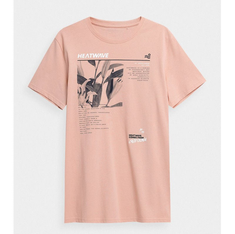 Футболка 4F tshirt m356 4Fss23ttshm356 salmon coral