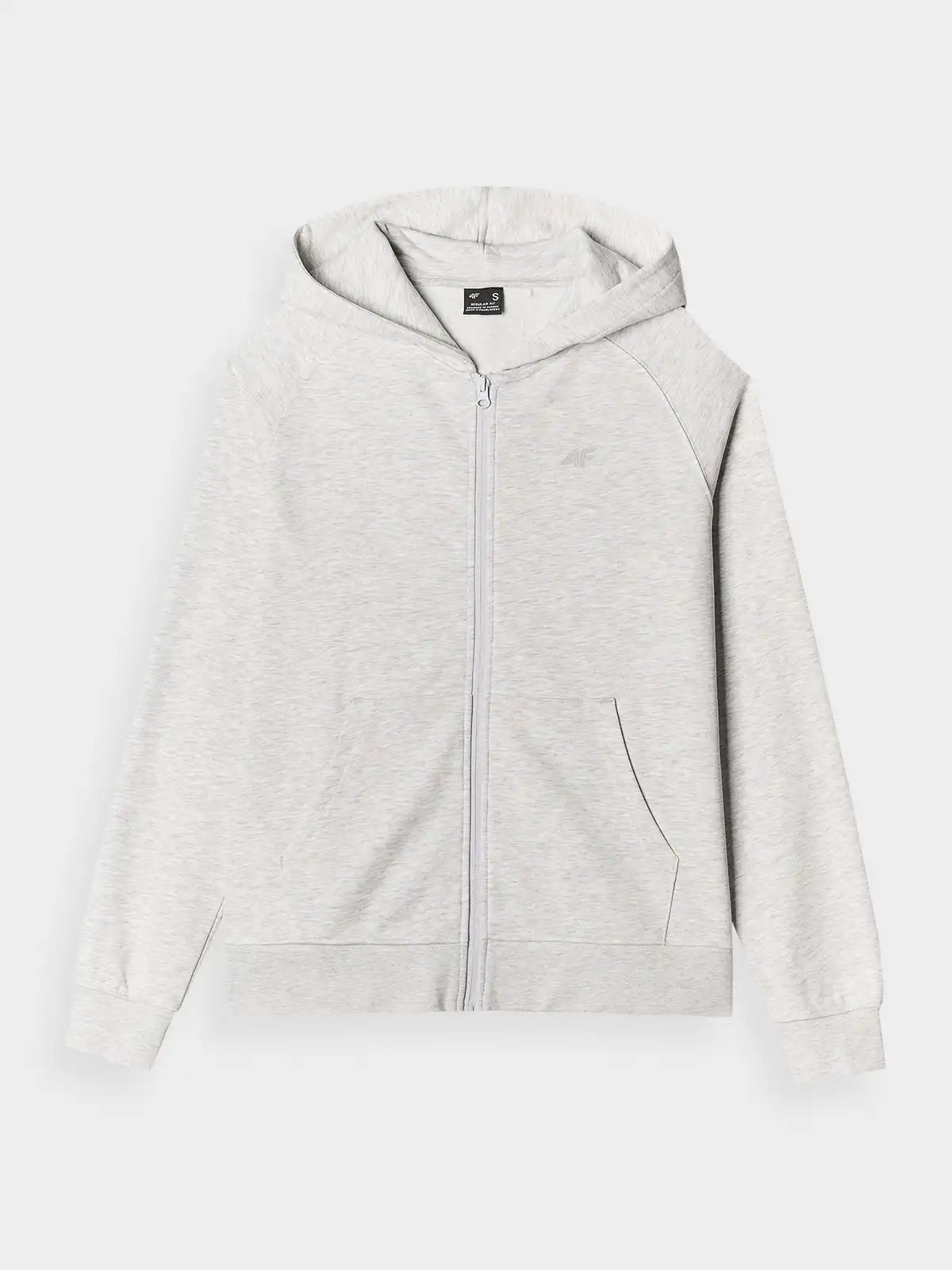 Hanorac cu fermoar pentru femei 4F F1763 4FWMM00TSWSF1763 grey