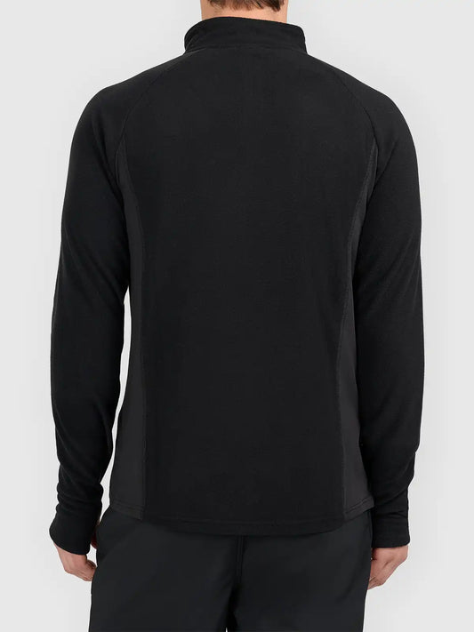 Hanorac microfleece pentru bărbați 4F M093 4FWAW26UFLEM093 deep black