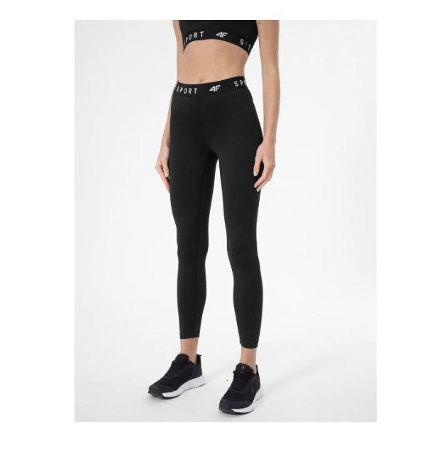 Legginși pentru antrenamente 4F TIGHTS FNK F077 4FSS23TFTIF077 DEEP BLACK
