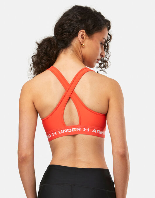 Бра для фитнеса Under Armour Crossback Mid Bra-ORG 1361034-847