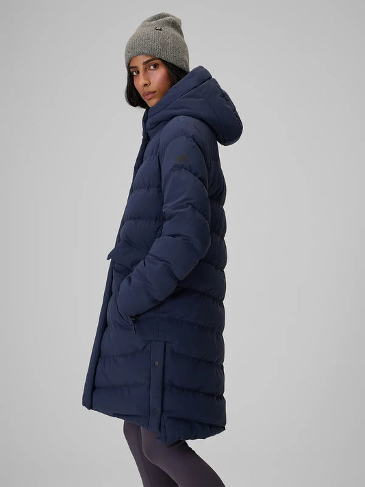Женский длинный пуховик 4F F0929 4FWAW26TDJAF0929 navy