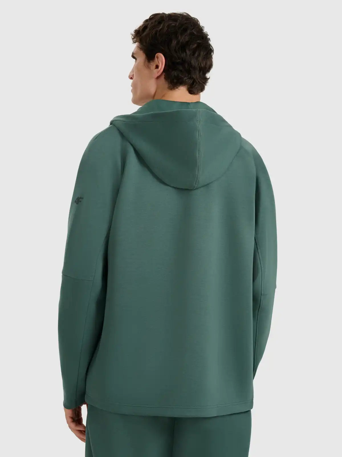 Hanorac cu fermoar pentru bărbați 4F M1865 4FWAW25TSWSM1865 green