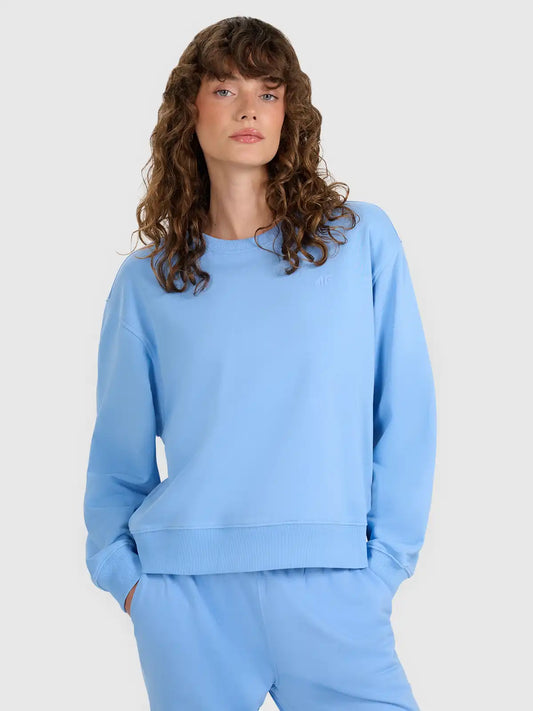 Hanorac pentru femei 4F F1765 4FWMM00TSWSF1765 denim