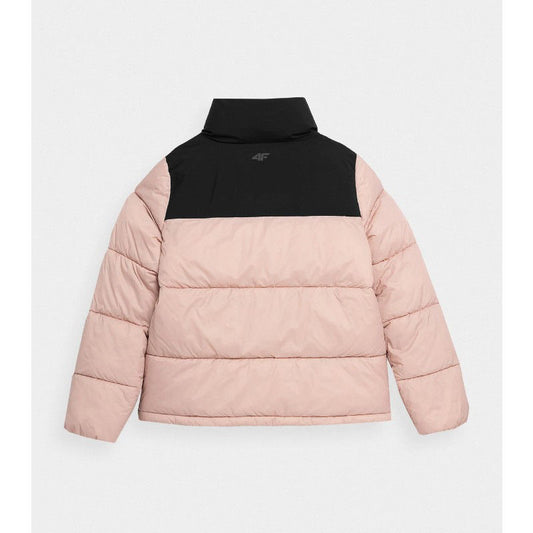 Jachetă de puf 4F WOMEN'S JACKET KUDP014 PALE CORAL