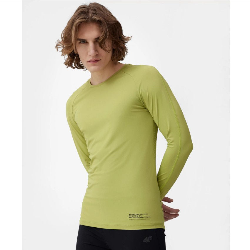 Longsleeve pentru alergare 4F LONGSLEEVE FNK M078 4FSS23TFLOM078 GREEN