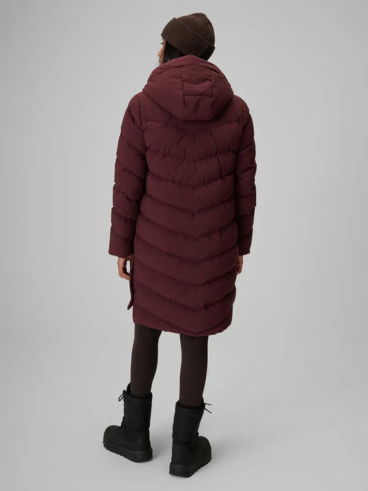 Женский длинный пуховик 4F F0929 4FWAW26TDJAF0929 burgundy