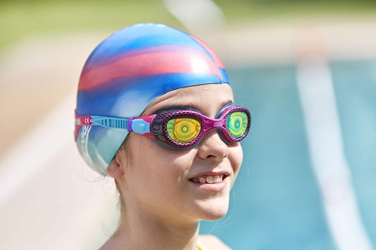 Шапочка для плавания Zoggs jr silicone cap multi colour BLRD 465012
