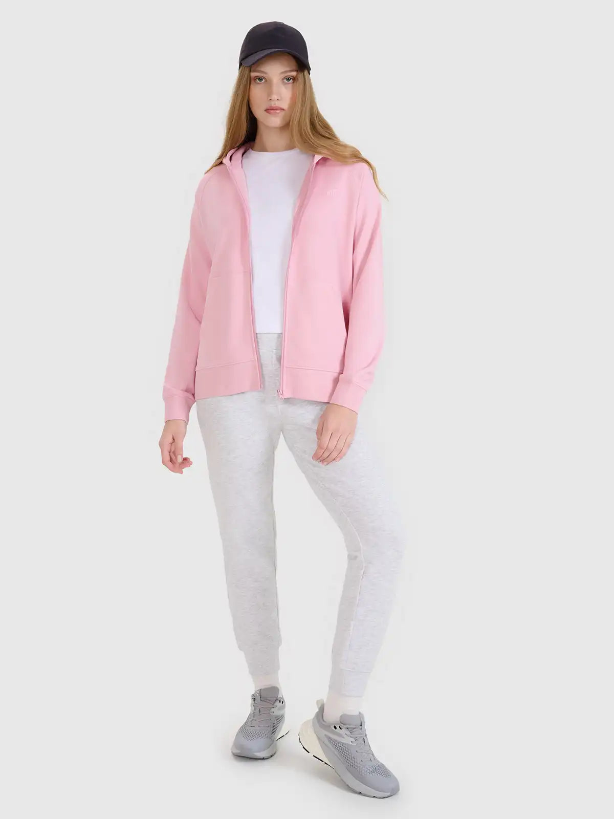 Женский батник на молнии 4F F1763 4FWMM00TSWSF1763 light pink