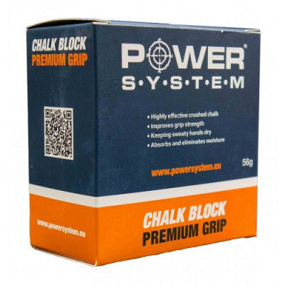Magnezia presată Power System gym chalk block-56g 4083WT-0