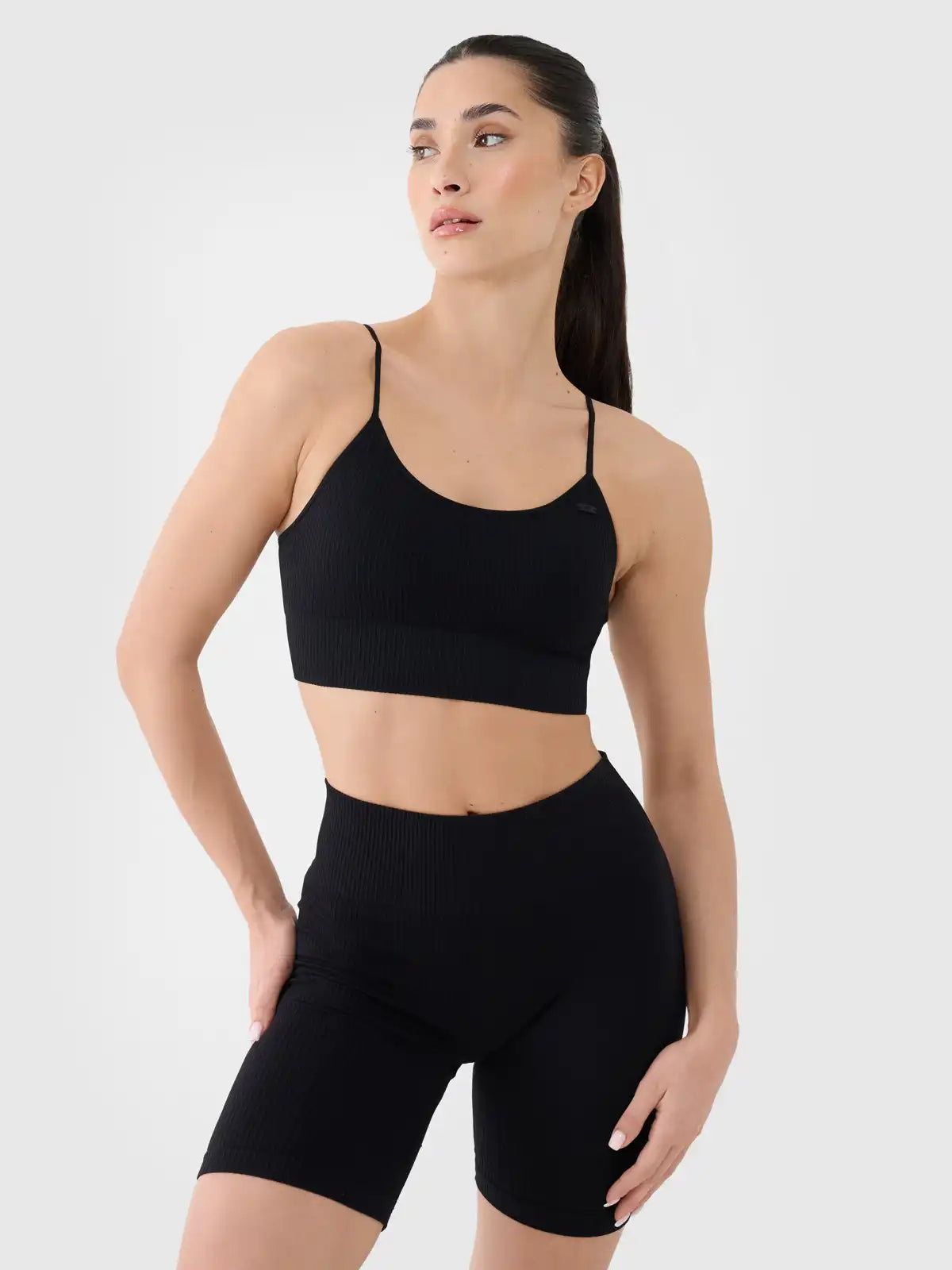 Bra pentru yoga 4F F151 4FWSS25USBAF151 deep black