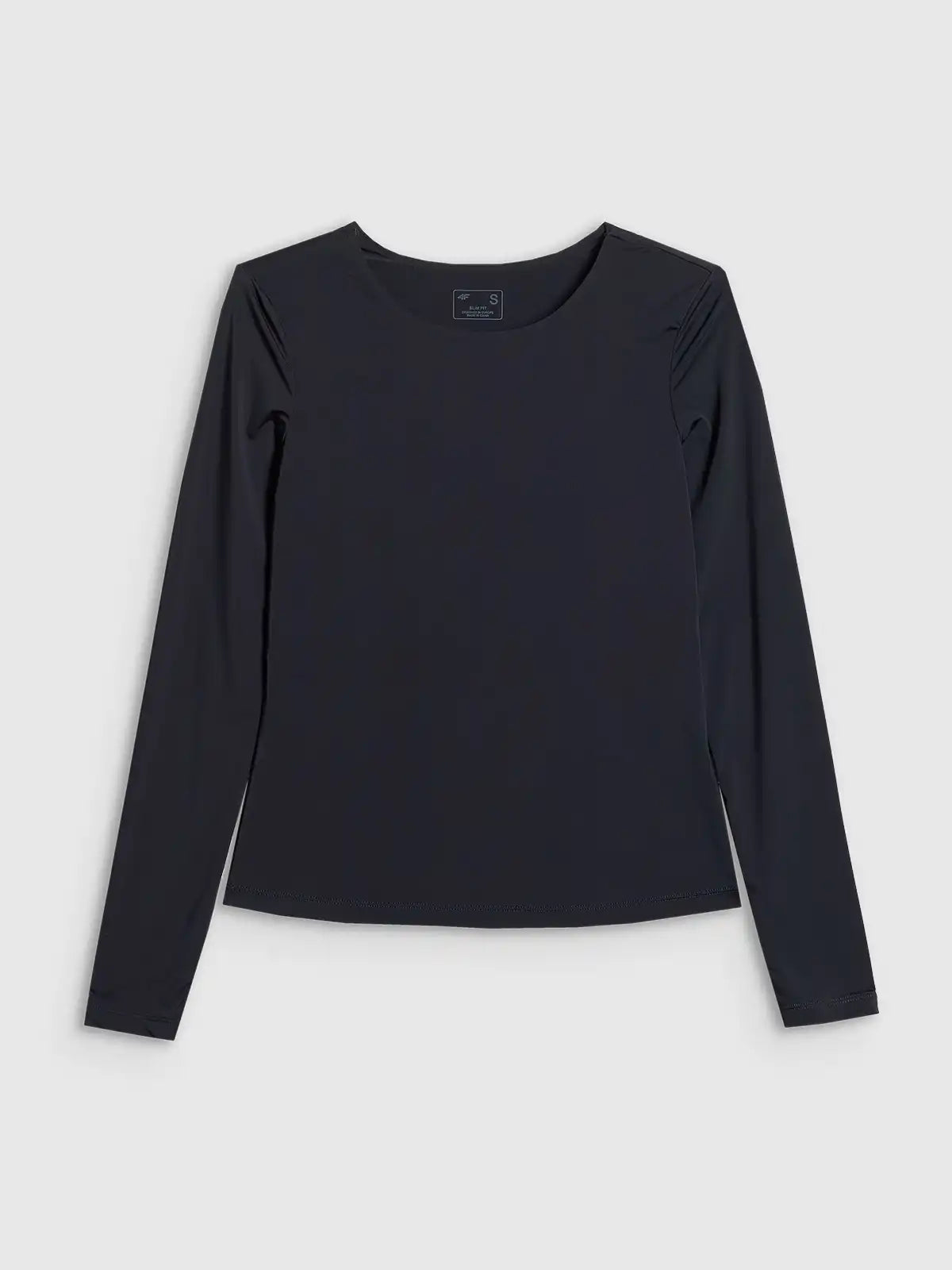 Longsleeve de yoga pentru femei 4F F501 4FWSS26TFLOF501 deep black