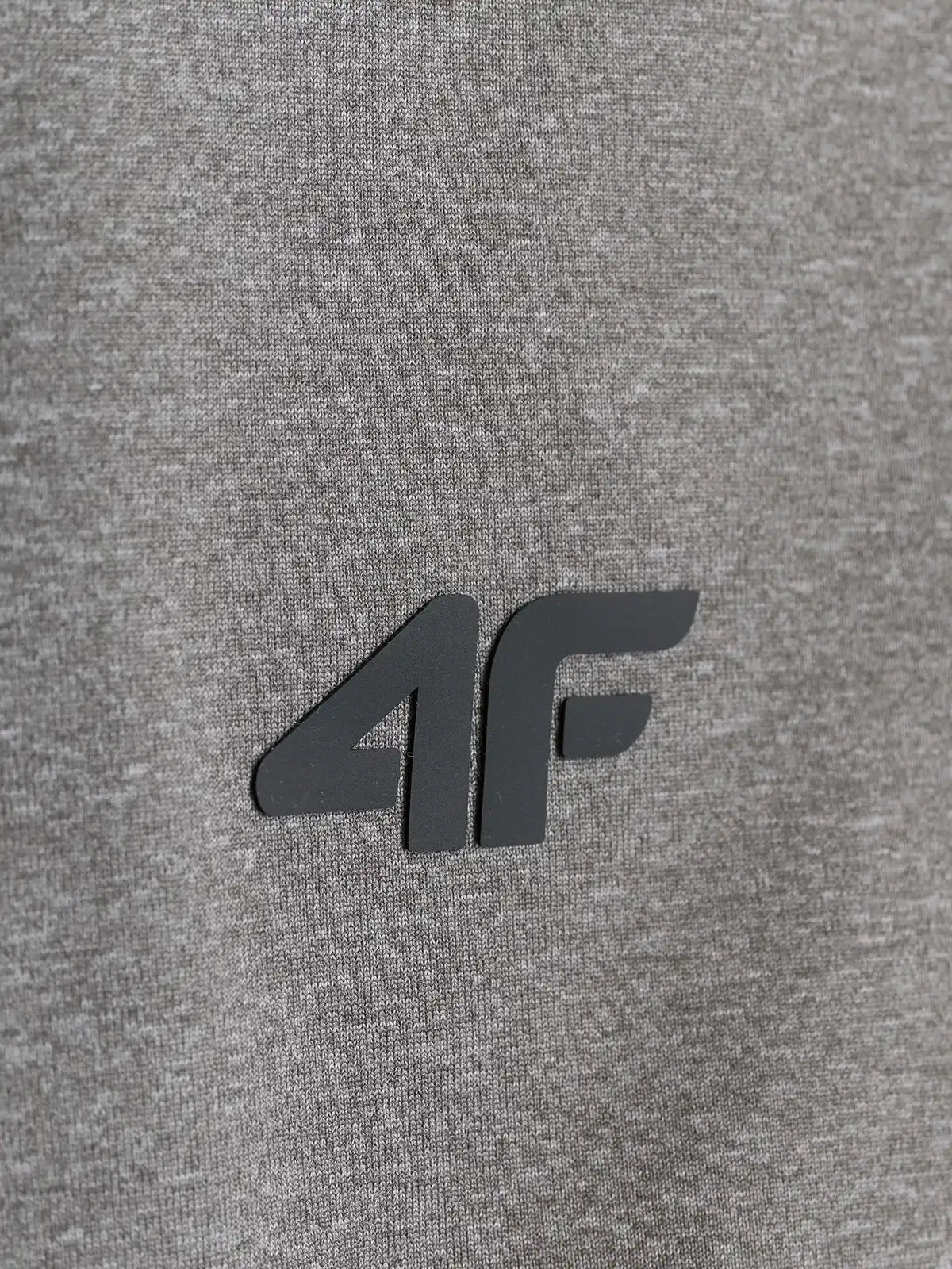 Мужской батник на молнии для фитнеса 4F M0973 4FWAW26TFSWM0973 grey melange