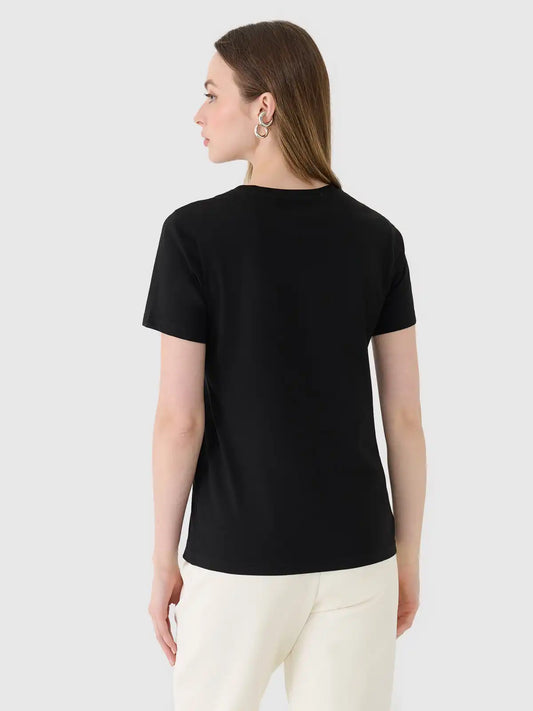 Женская футболка casual 4F F2356 4FWMM00TTSHF2356 deep black