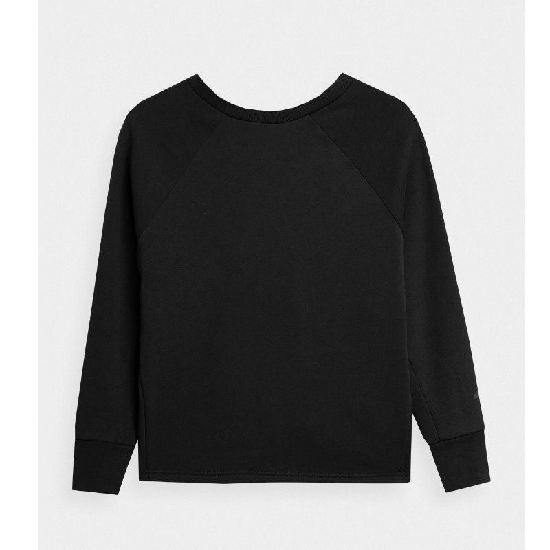 Pulover pentru yoga 4F SWEATSHIRT F214 4FSS23TSWSF214 DEEP BLACK