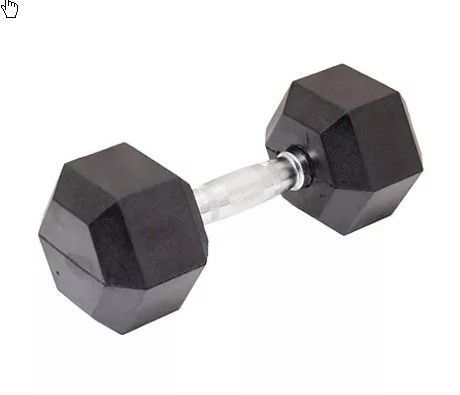 Гантели гексагональные rubber hex dumbbell
