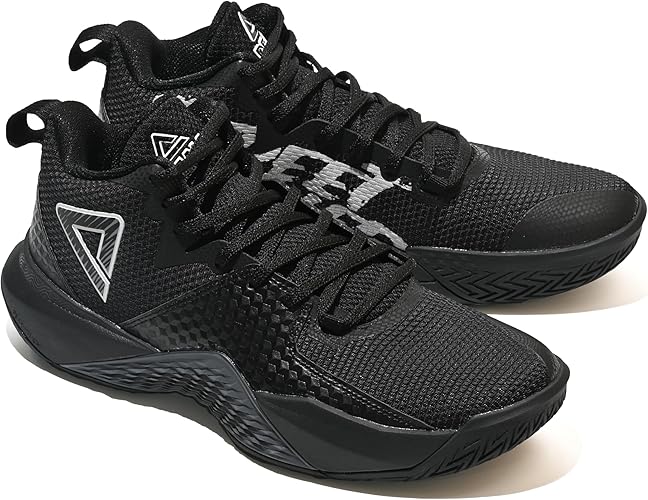 Adidași de baschet pentru bărbați Peak ET44171A black/cloud grey