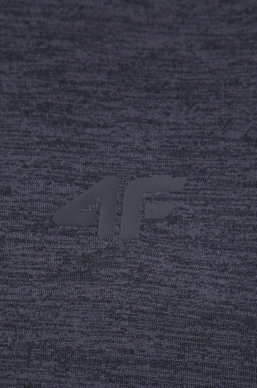 Tricou pentru antrenamente 4F TSHIRT FNK M260 4FSS23TFTSM260 DEEP BLACK MELANGE