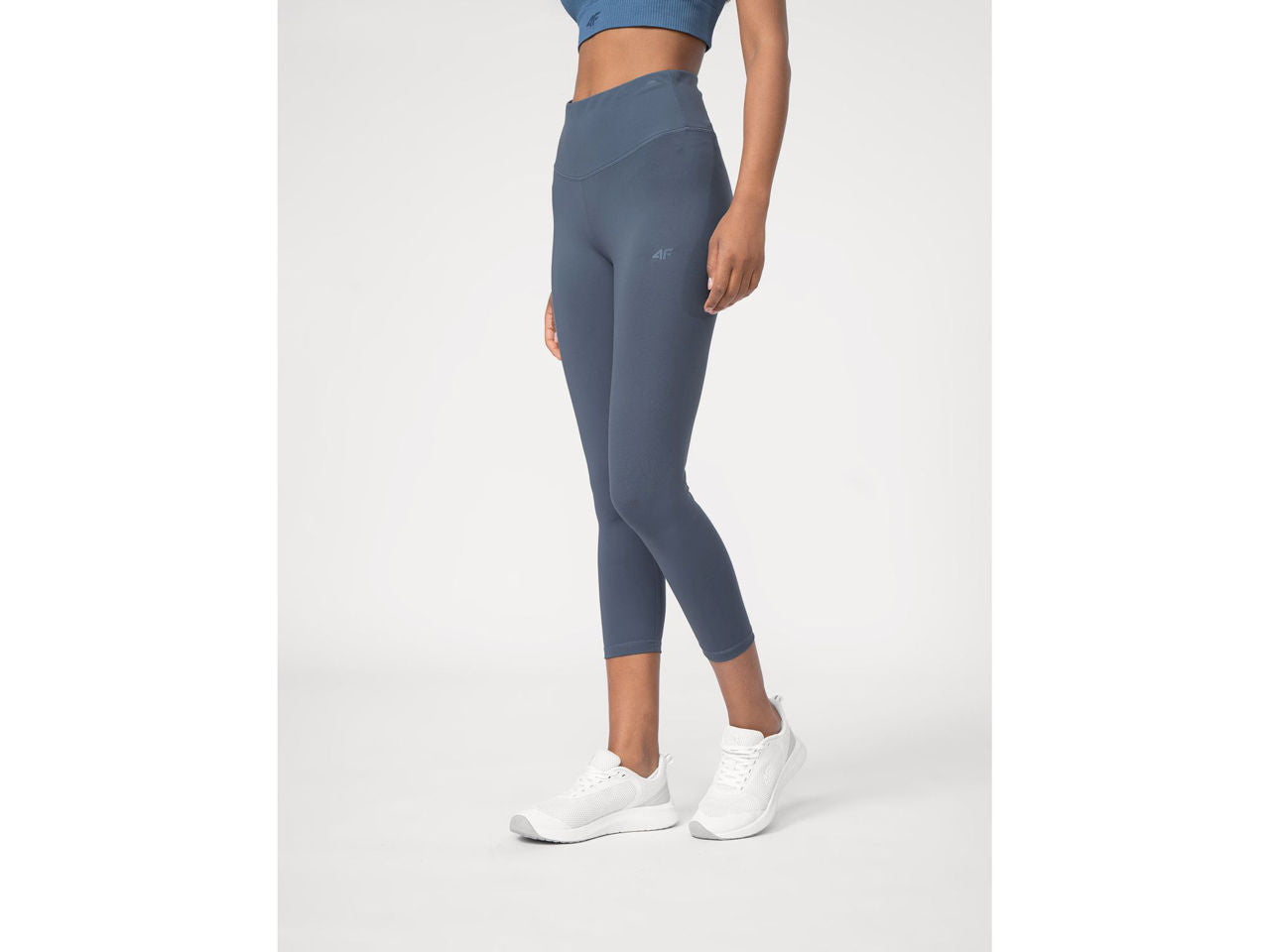 Legginși pentru antrenamente 4F TIGHTS FNK F122 4FSS23TFTIF122 DENIM