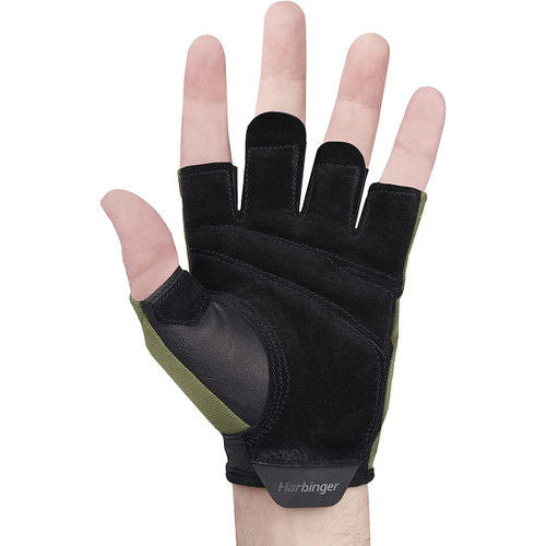 Mănuși pentru fitness Harbinger POWER 2.0 UNISEX GREEN