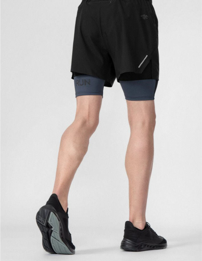 Pantaloni scurți pentru alergare 4F H4L22-SPMF010 Black