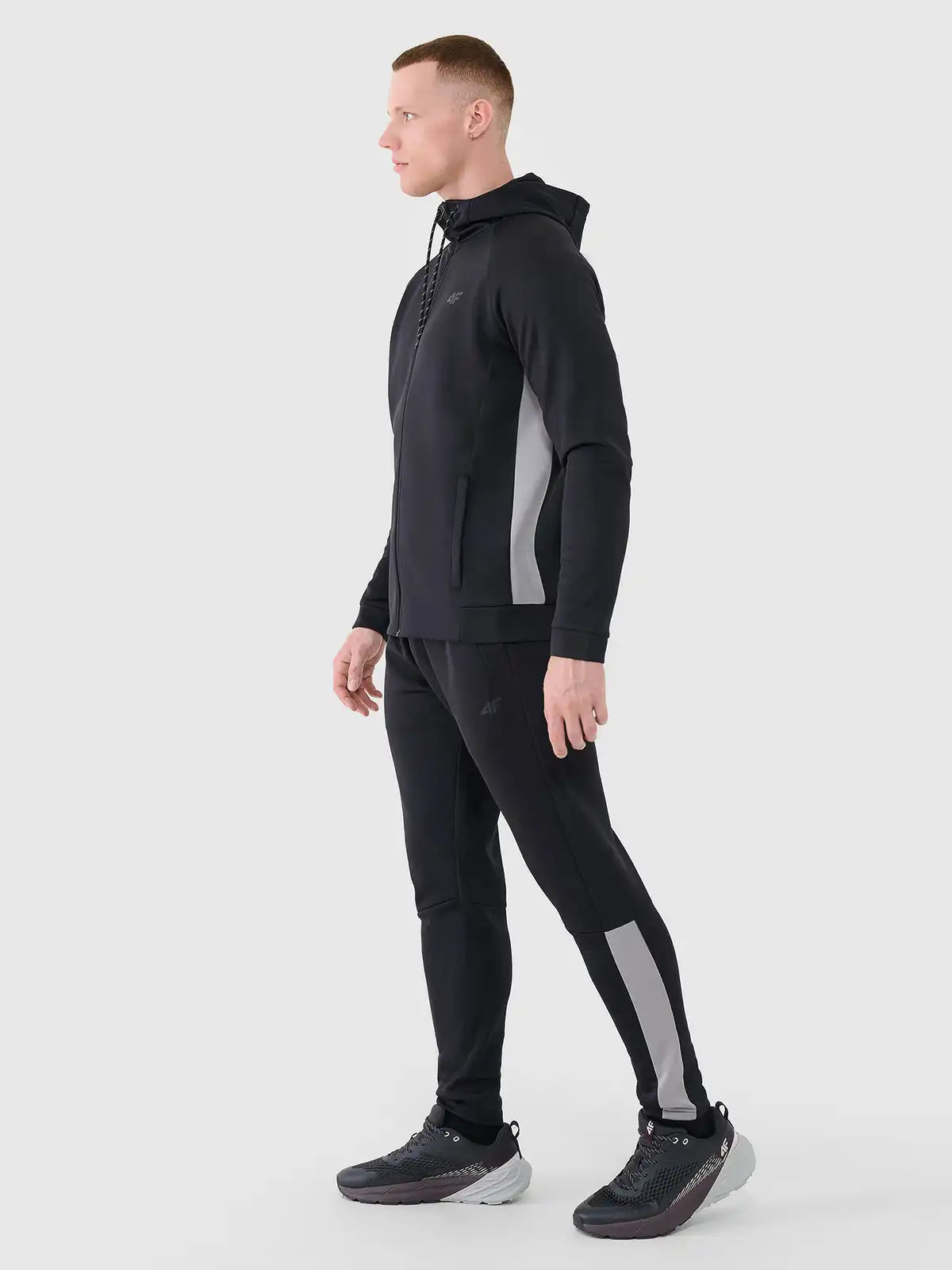 Мужской батник на молнии 4F M513 4FWSS25TFSWM513 deep black