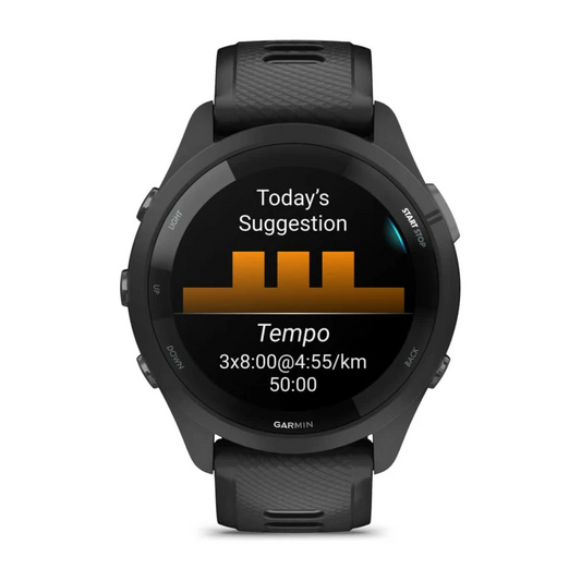 Смарт - часы для бега 010-02810-10 garmin forerunner 265 black/powder gray