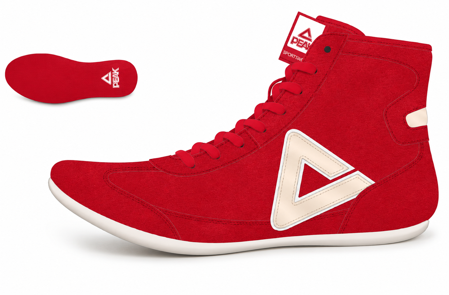 Pantofi de lupte pentru bărbați Peak wrestling shoes E59013V red