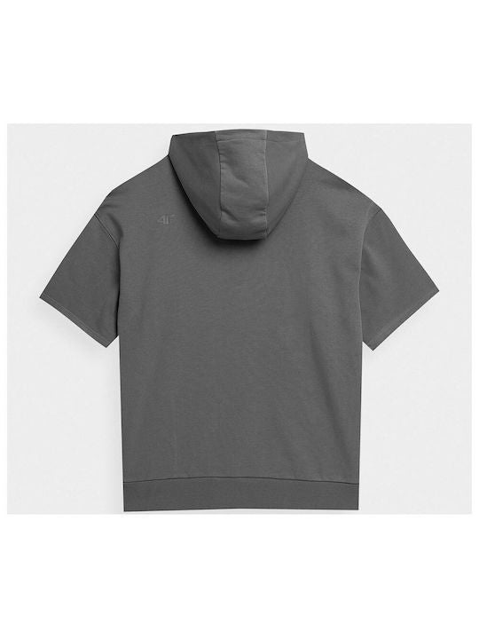Hanorac cu mâneci scurte 4FSS23TSWSM263 ANTHRACITE
