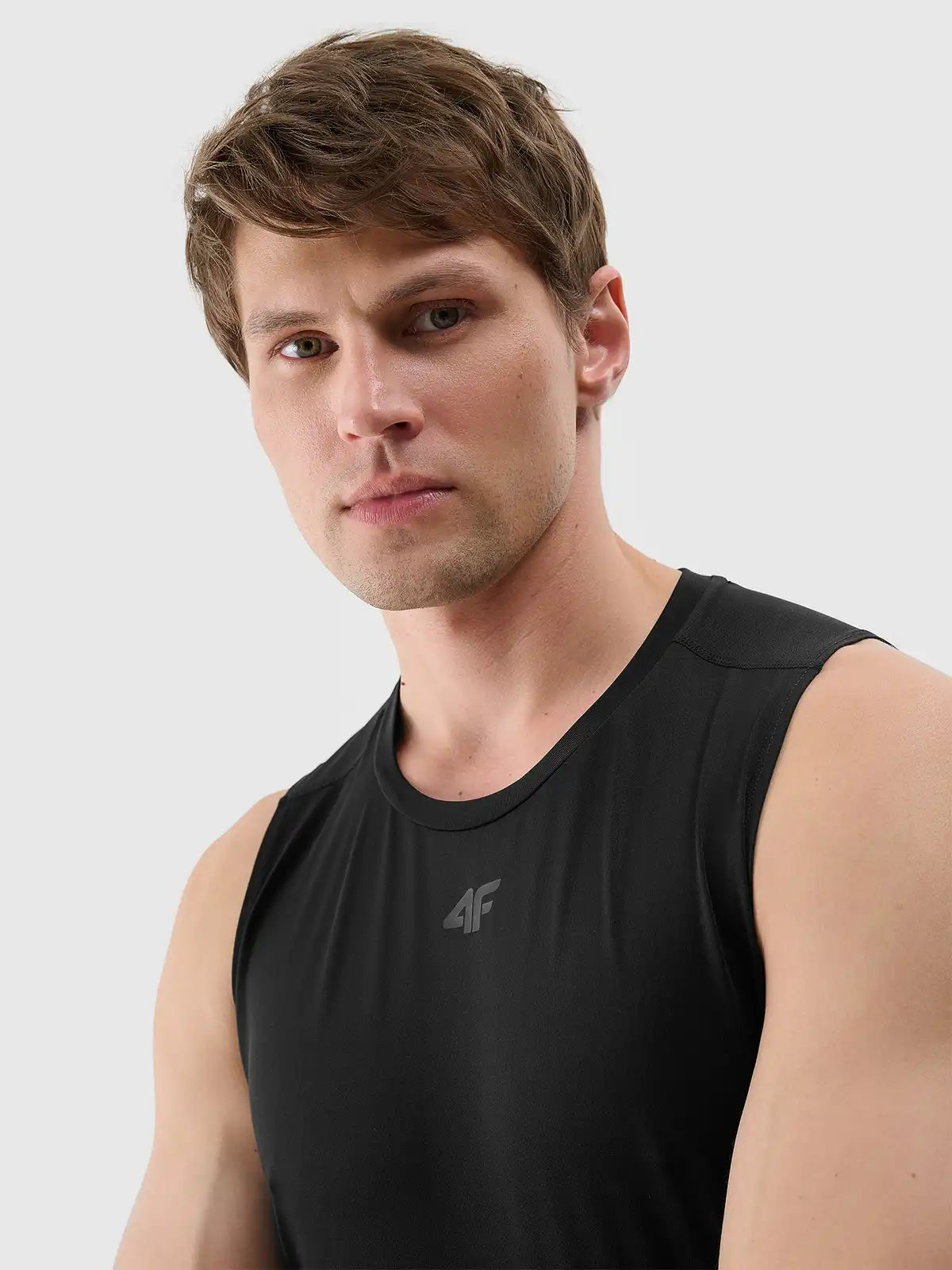 Мужская майка для тренировок 4F M461 4FWSS25TFSLM461 Deep black