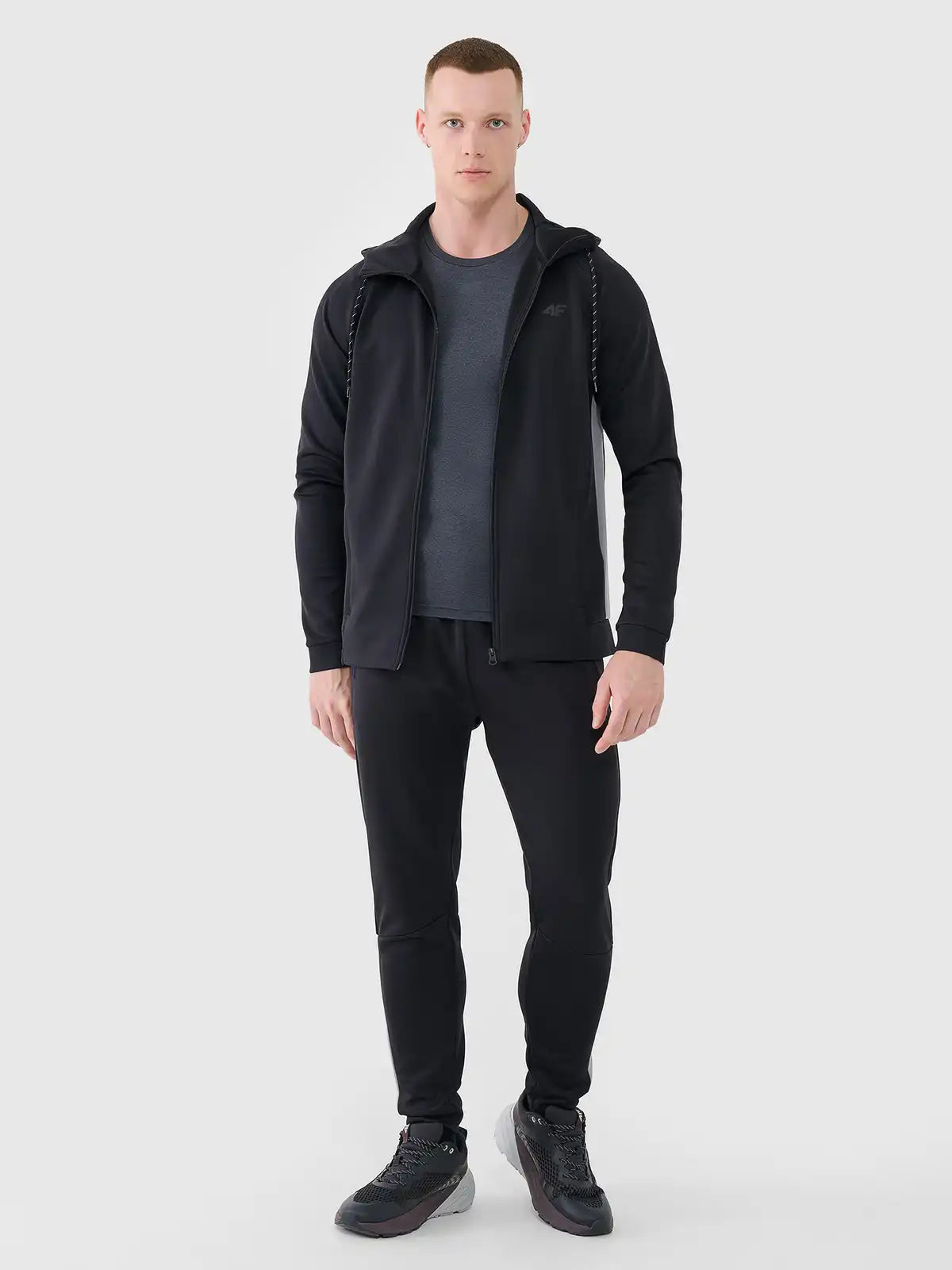 Мужской батник на молнии 4F M513 4FWSS25TFSWM513 deep black