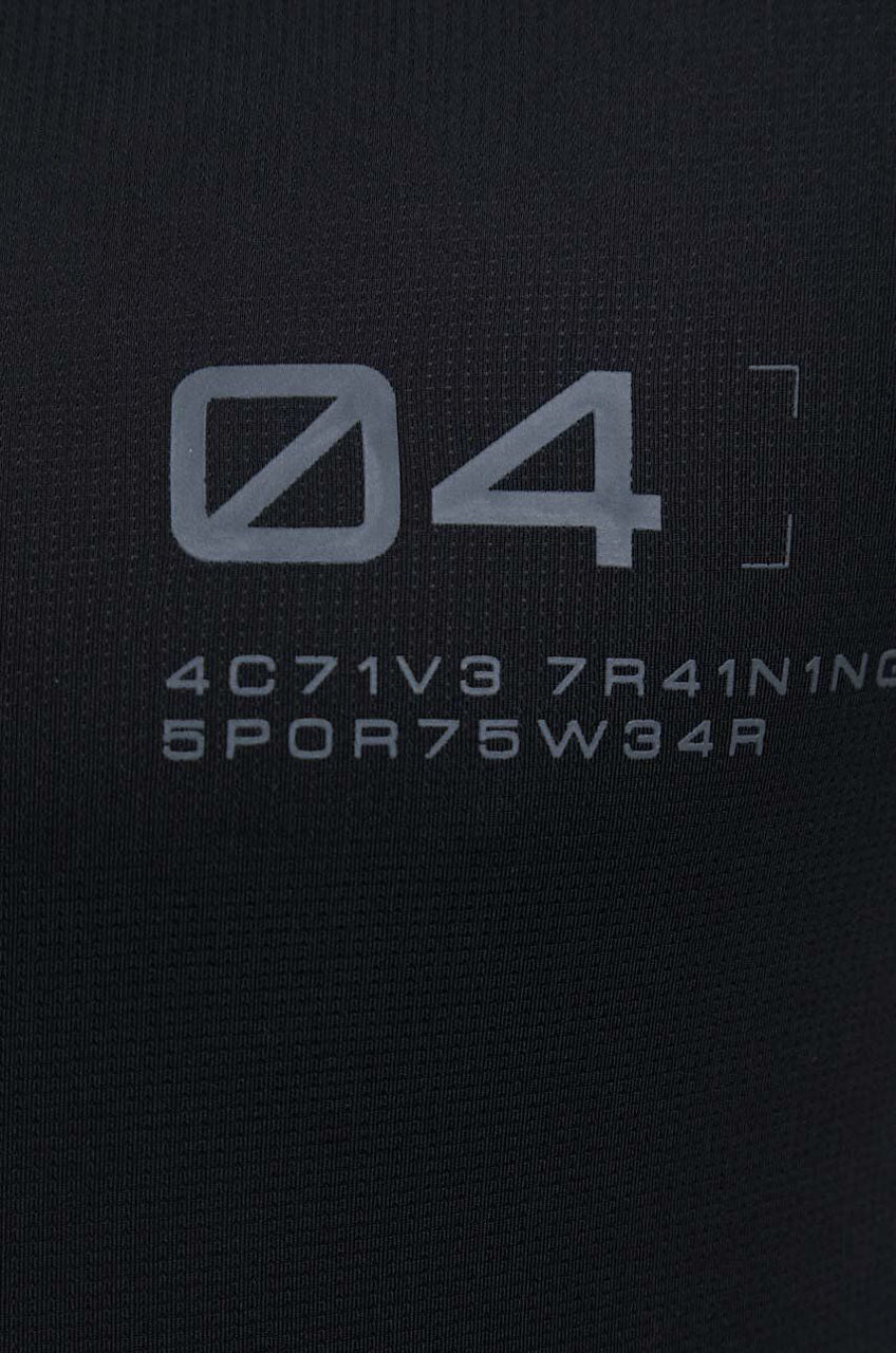 Tricou pentru antrenamente 4F TSHIRT FNK M163 4FSS23TFTSM163 DEEP BLACK