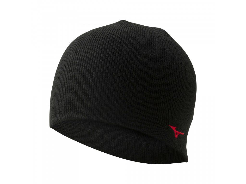 Шапка Mizuno bt knit cap / black/red /a2gw0555z09