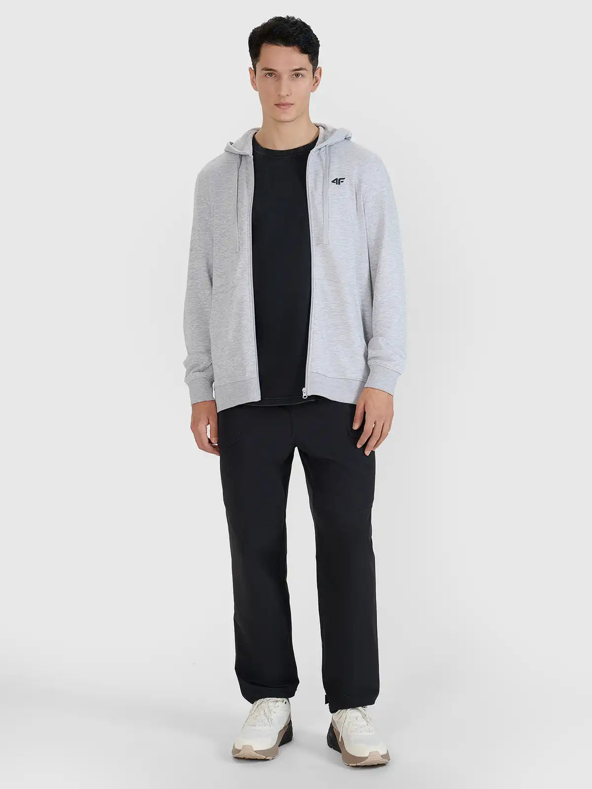 Мужской батник на молнии 4F M1768 4FWMM00TSWSM1768 grey