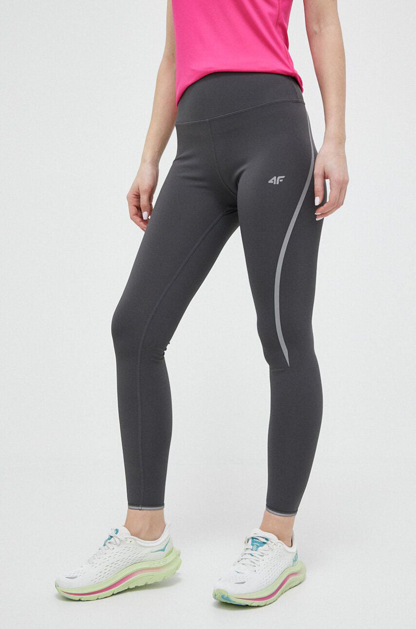 Legginși pentru alergare 4F TIGHTS FNK F049 4FSS23TFTIF049 ANTHRACITE