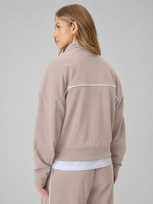 Женский батник на молнии 4F F2174 4FWSS26TSWSF2174 beige