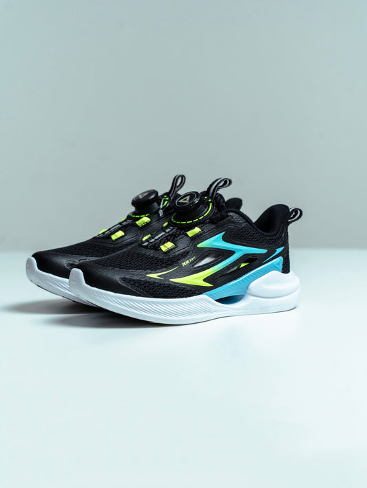 Кроссовки детские для бега Peak EK52260H black/fluorescent green