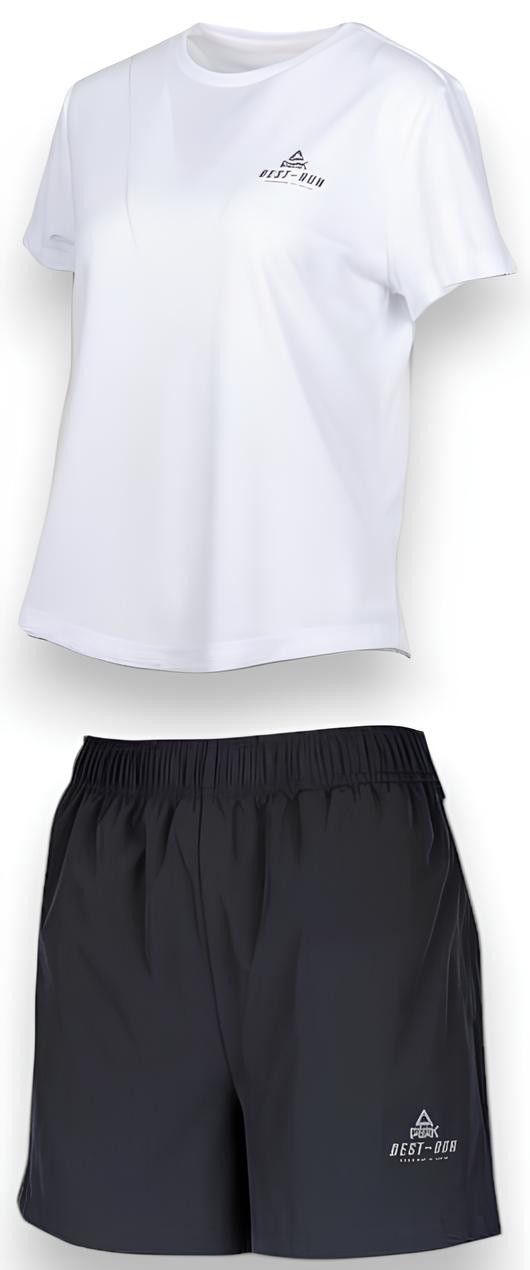 Set de alergare pentru femei Peak FW1252022 white