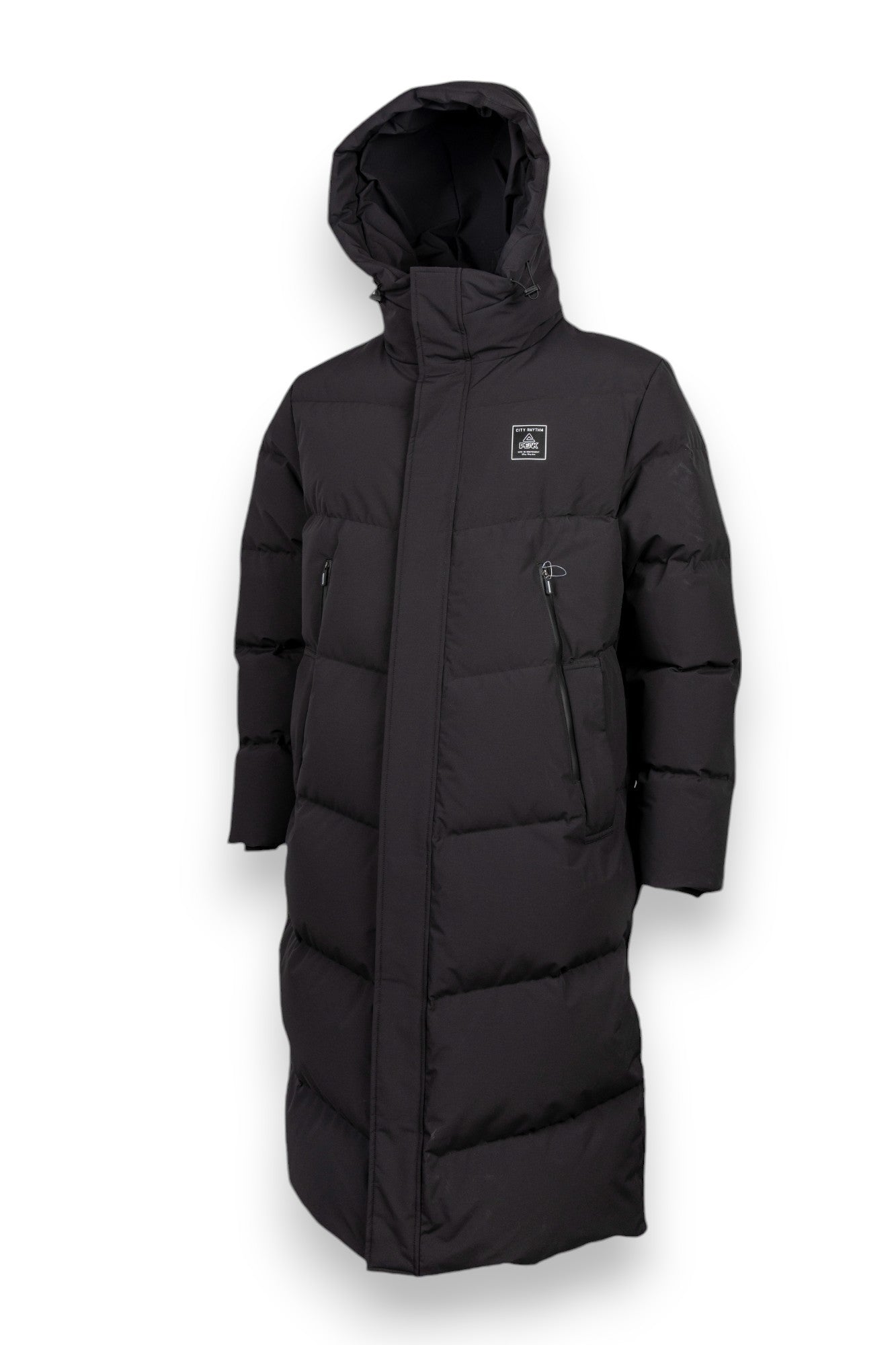Jachetă lungă de puf pentru bărbați Peak FW5244037 black