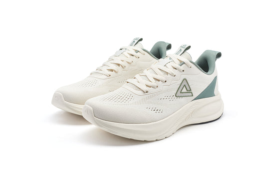 Adidași de alergare pentru bărbați Peak EXT262237H canvas white/green