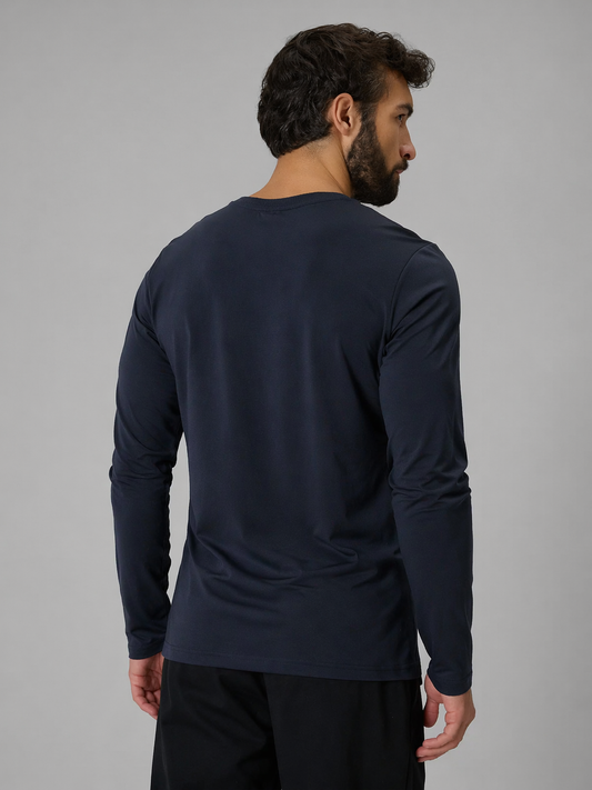 Мужской лонгслив casual 4F M611 4FWMM00TLONM611 navy