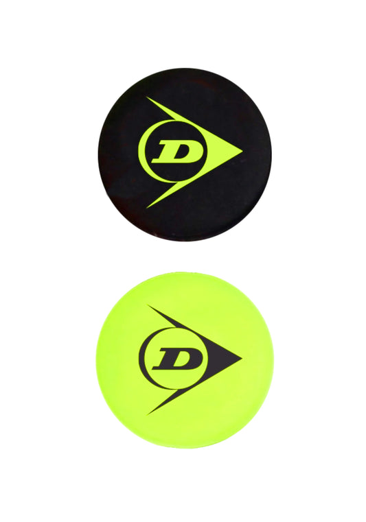 Теннисные демпферы Dunlop DTac Flying Dampener Antivibration Yellow black, 10298519